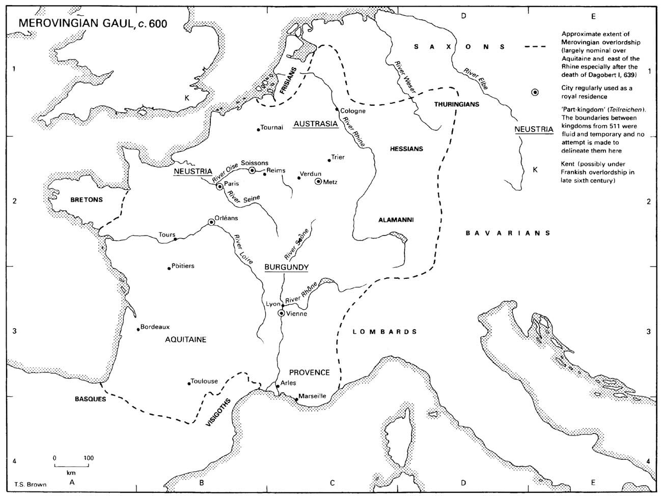 3. Merovingian Gaul, c.600